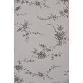 Jeanne d'Arc Living French Grey Blomster Ranke Tapet - 1m