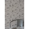 Jeanne d'Arc Living French Grey Blomster Ranke Tapet - 1m