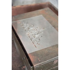 Vintage Paint Stencil - Edge motif