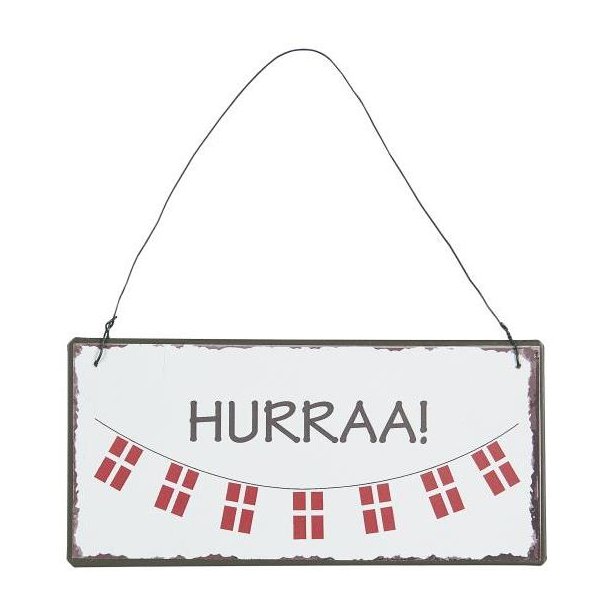 Ib Laursen Metalskilt Hurraa