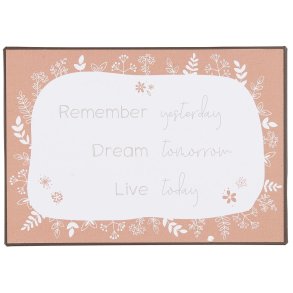 Ib Laursen Metalskilt Remember Yesterday Dream tomorrow