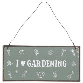 Ib Laursen Metalskilt I love gardening