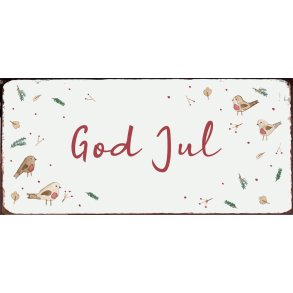 Ib Laursen Metalskilt God Jul