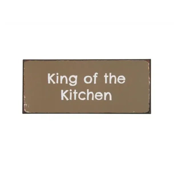 Ib Laursen Metalskilt King of the Kitchen