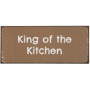 Ib Laursen Metalskilt King Of The Kitchen