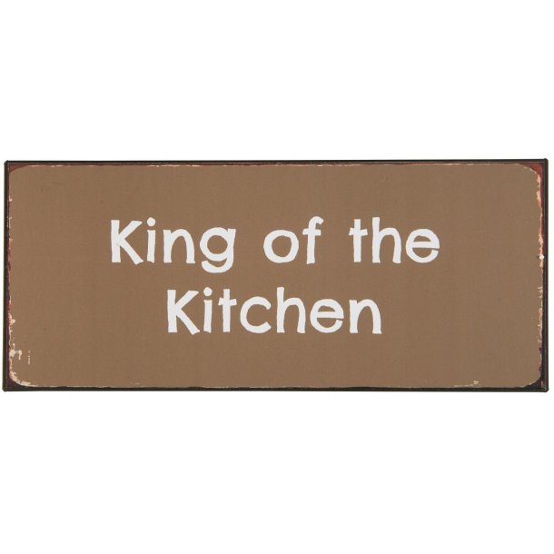 Ib Laursen Metalskilt King Of The Kitchen