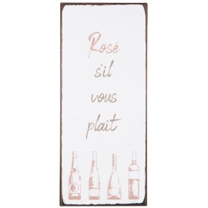 Ib Laursen Metalskilt Ros� s'il vous pla�t