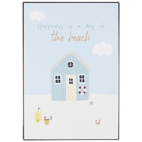 Ib Laursen Metalskilt Metalskilt Happiness is a day at the beach