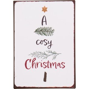 Ib Laursen Metalskilt A cosy Christmas