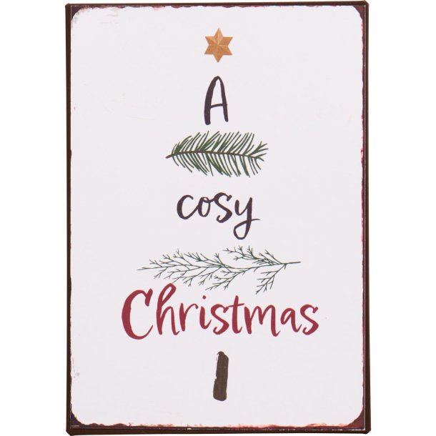 Ib Laursen Metalskilt A cosy Christmas