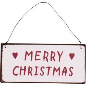Ib Laursen Metalskilt Merry Christmas