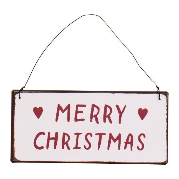 Ib Laursen Metalskilt Merry Christmas