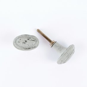 La Finesse Jern knop, Oval Lys Gr