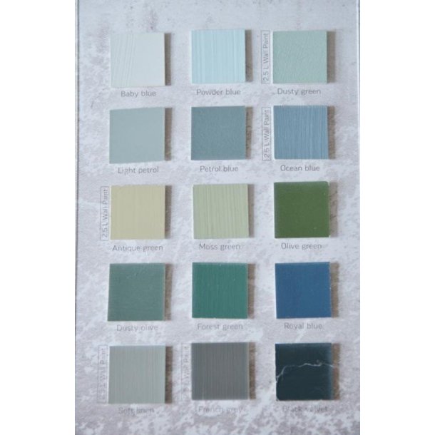 Jeanne d'Arc Living Vintage Paint, Farvekort