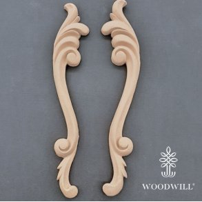 Vintage Paint, St af 2 Stk. Woodwill Trudskring, 4 x 26 cm.