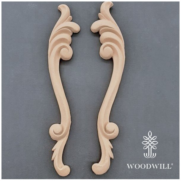 Vintage Paint, St af 2 Stk. Woodwill Trudskring, 4 x 26 cm.