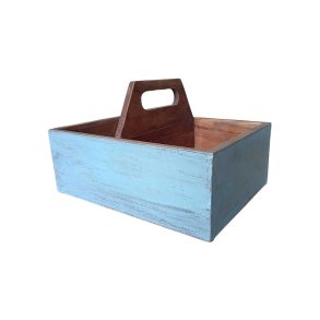 Sjls Nordic Bl Trkasse Lavet Af Genbrugstr, 2 Rum.