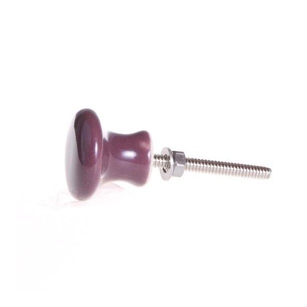 La Finesse Knop Keramik, Purple