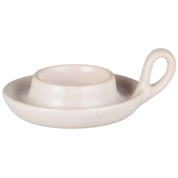 Ib Laursen Stage t/fyrfadslys eller �:4 cm bloklys m/hank, Hvid