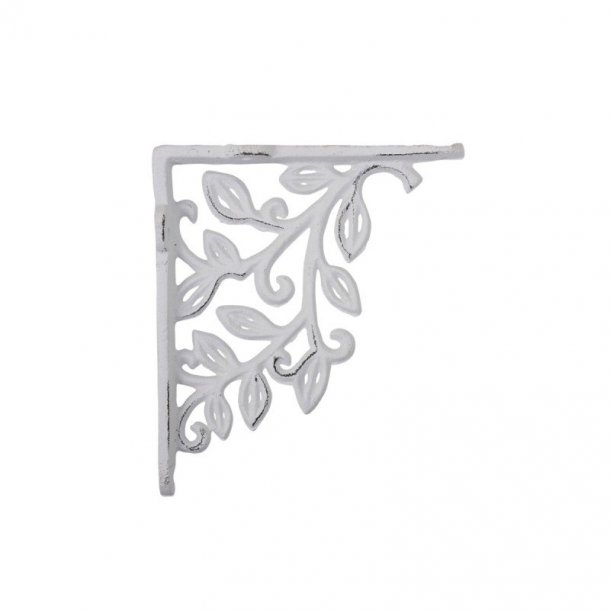 Chic Antique Hyldekngt i Stbejern, Bladranke, Antique Creme