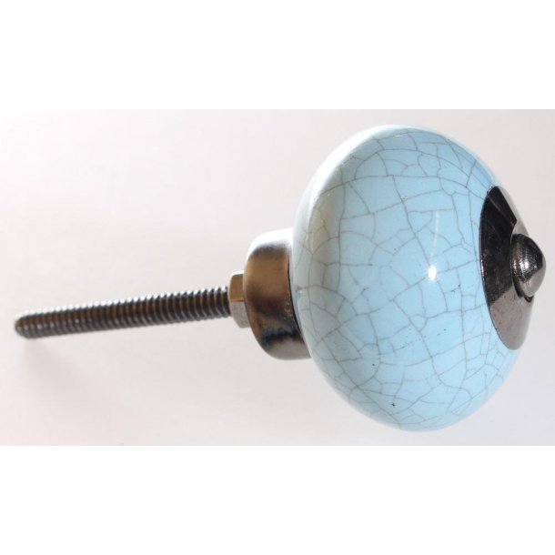 La Finesse Keramik Knop, Lysbl� Krakkeleret