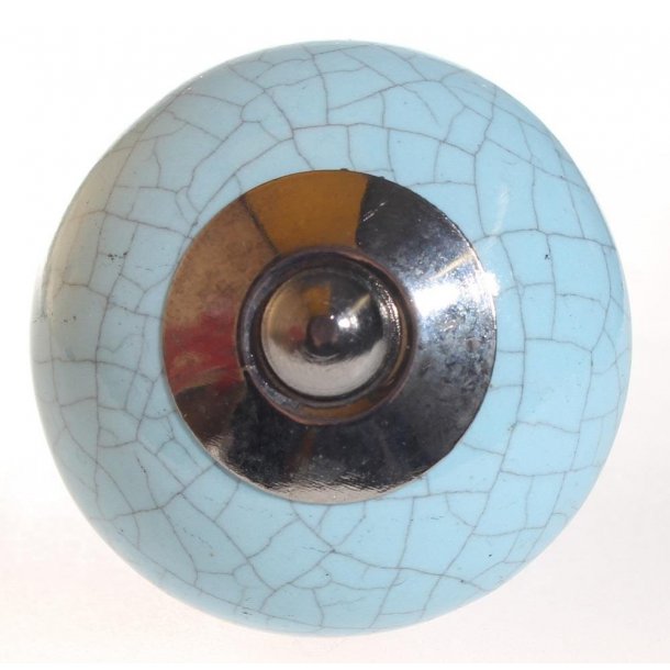 La Finesse Keramik Knop, Lysbl� Krakkeleret