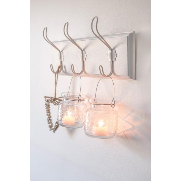 Ib Laursen Hvid Knagerkke m/3 Brrupknager