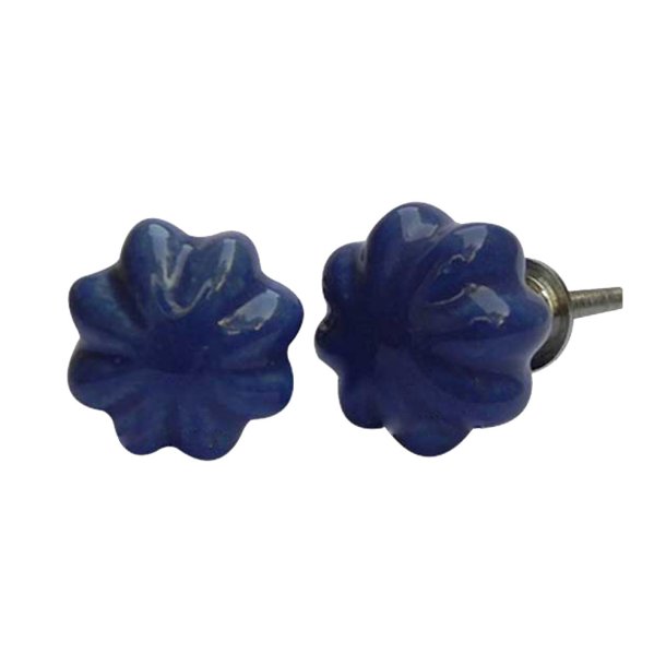 La Finesse Keramik Knop, Bl� Kronblad