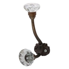 Lundager Dobbelt Knage I Jern,  Klar Glas