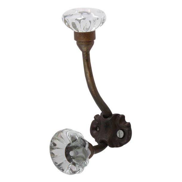 Lundager Dobbelt Knage I Jern,  Klar Glas