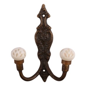 Lundager Dobbelt Knage, Dekor Brun og Hvid