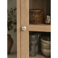 Lundager Hvid Knop, Brune Blomster, Antik Rosette