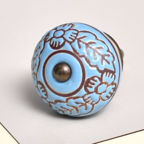 La Finesse Greb, Turkis Med Brun Blomsterkrans