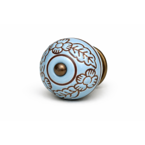 La Finesse Greb, Turkis Med Brun Blomsterkrans