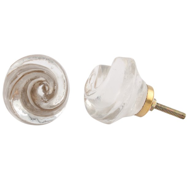 La Finesse Glas Greb, Rosenknop, Klar Glas