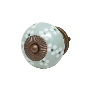  La Finesse Salviegr�n Greb Med Hvid Blomster M�nster