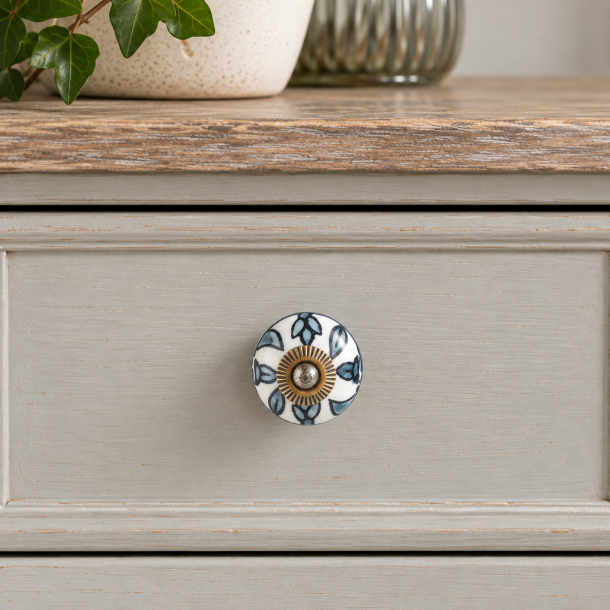 Lundager, Greb Med Gr� Blomster Og Blade