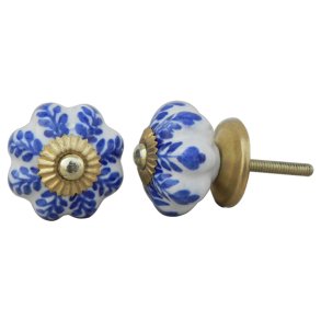 La Finesse Hvid Knop Bl�t Blad, Guld