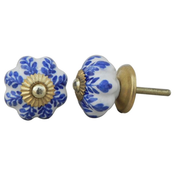 La Finesse Hvid Knop Bl�t Blad, Guld