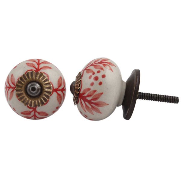 La Finesse Hvid Knop Lyser�d M�nster, Antique