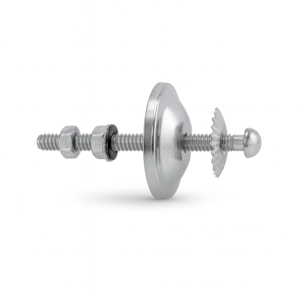 Lundager Knop Roset, S�lv