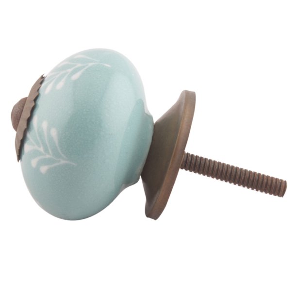 La Finesse Havgr�n Greb Med hvidt M�nster, Antique Rosset