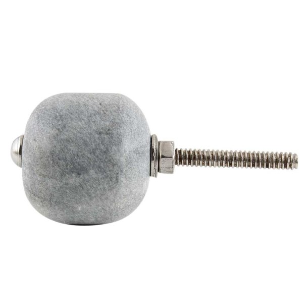 La Finesse Gr� Rund Perle Sten Knop