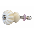 Lundager Porcel�nsgreb, Creme Blomst 