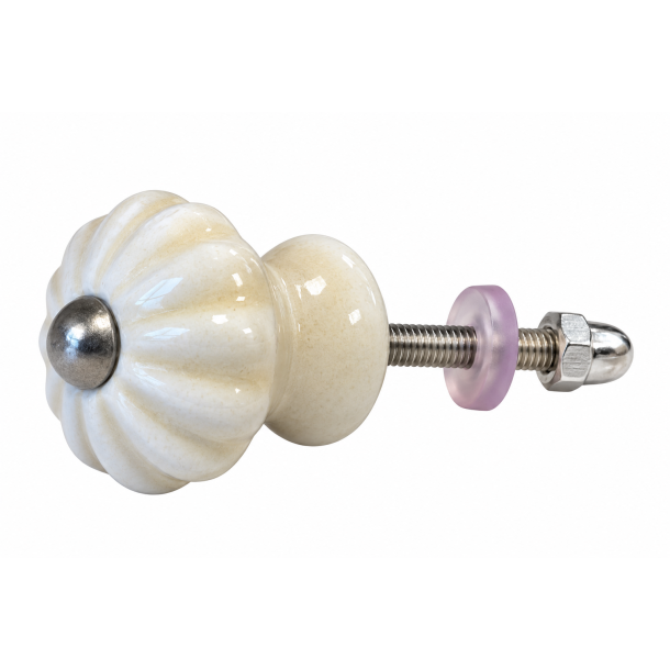 Lundager Porcel�nsgreb, Creme Blomst 
