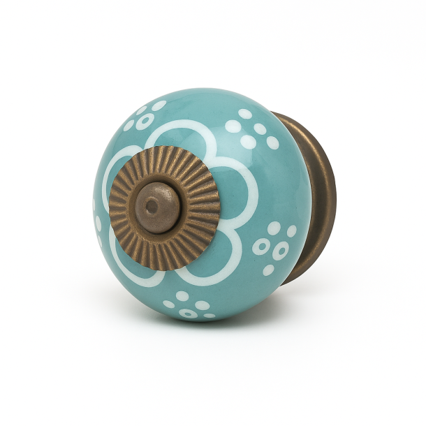 La Finesse Greb, S�gr�n Med Hvidt M�nster