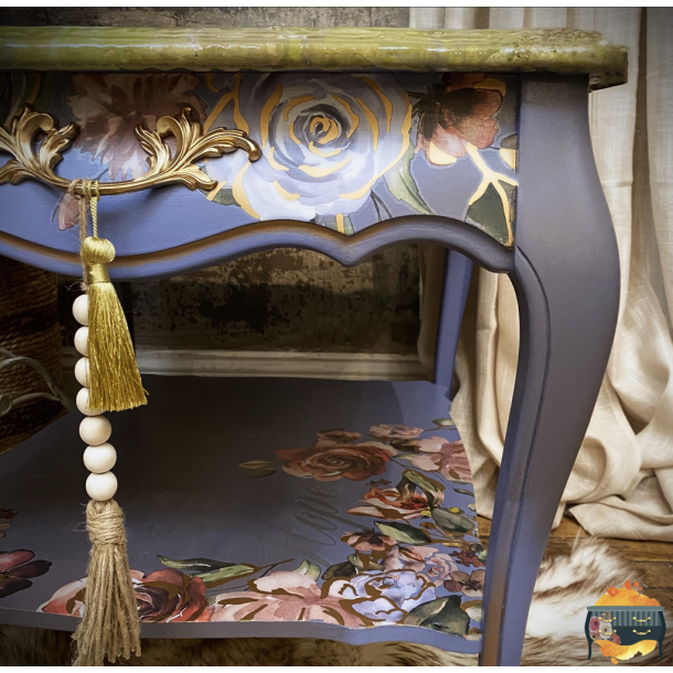 Vintage Paint Transfer, Rose &amp; Rouge 60,96x88,90 cm.