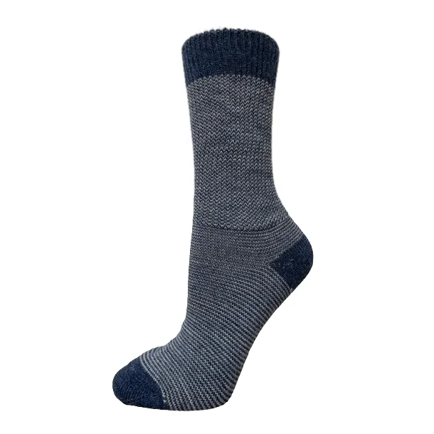 Ls Uldstue Alpaca Uldsokker, Jeansbl Gr