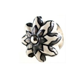 La Finesse Hvid Knop Med Gr Blomst