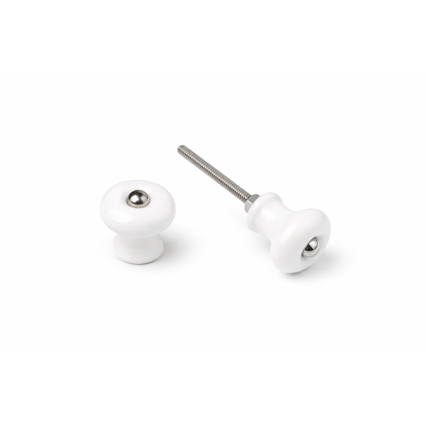 La Finesse Nostalgisk Hvid Porcel�nsknop